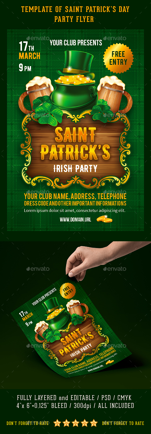 Saint Patrick’s Day Party Flyer - Events Flyers