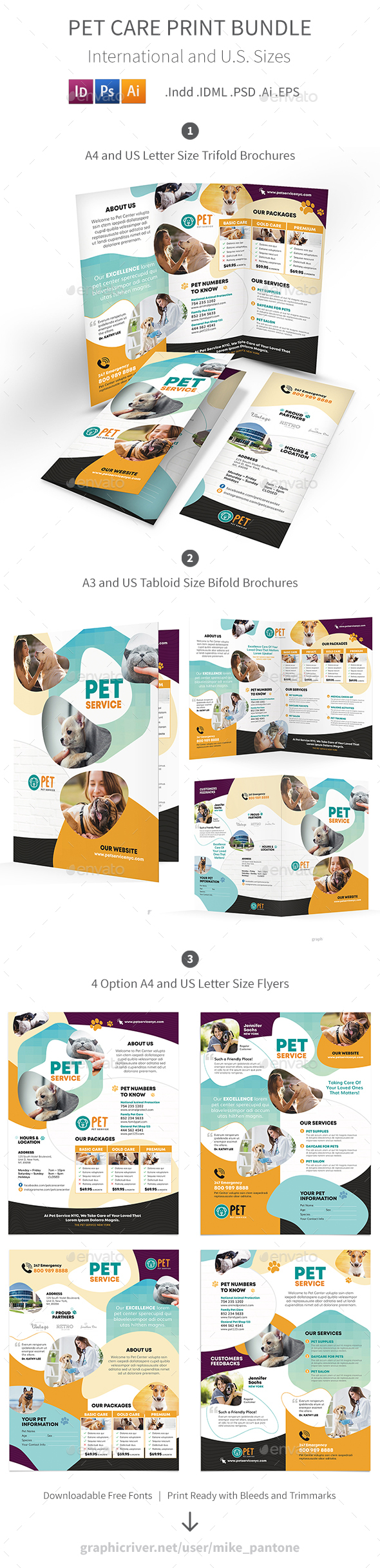 Pet Care Print Bundle 7 - Informational Brochures