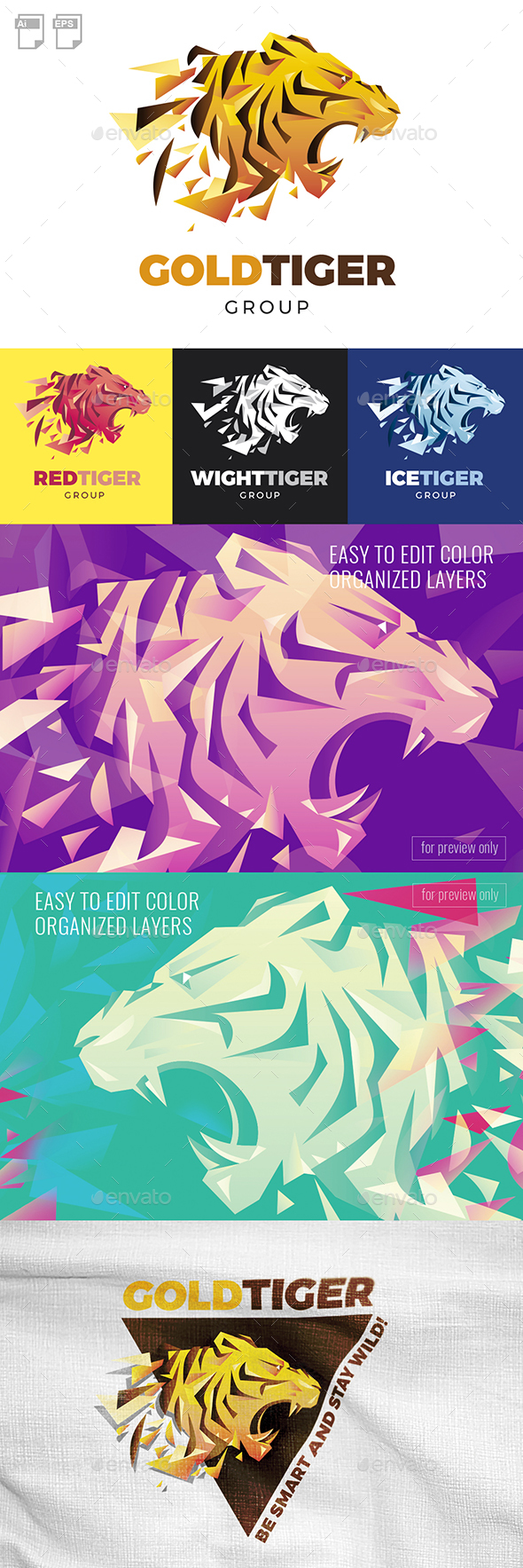 Tiger Logo - Animals Logo Templates