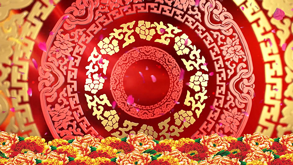 Pattern Peony Background