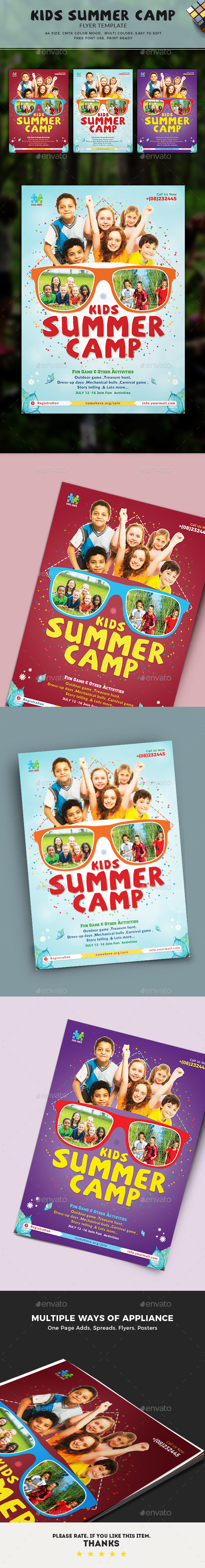Kids Summer Camp Flyer - Corporate Flyers