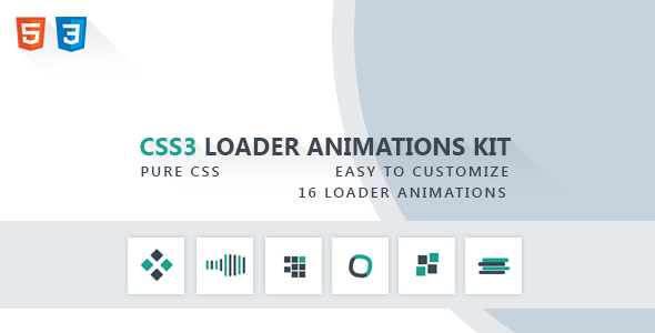 CSS3 Loader Animations - CodeCanyon 21450724