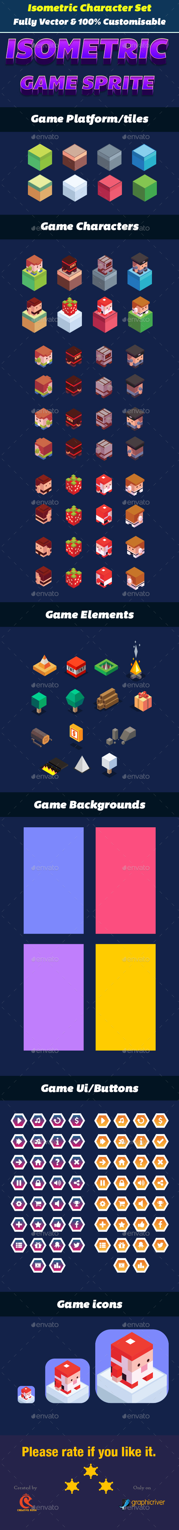 Isometric Game Character UI - Game Kits Game Assets