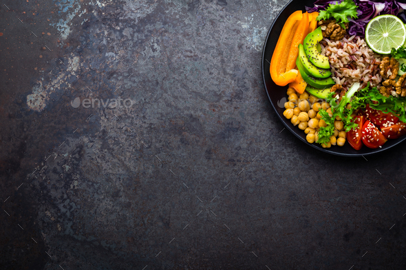 Buddha bowl dish - Stock Photo - Images