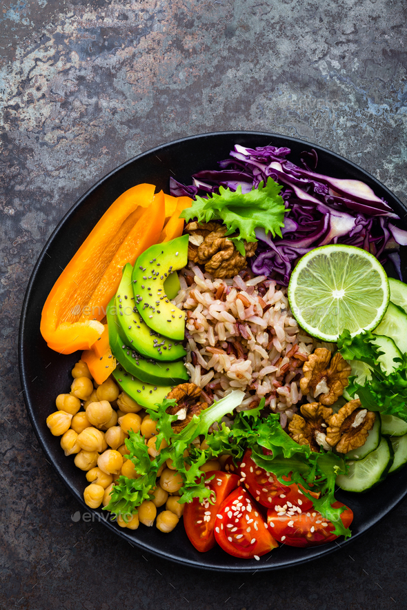 Buddha bowl dish - Stock Photo - Images