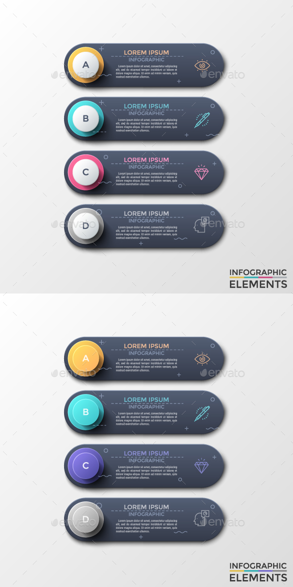 Modern Infographic Choice Templates (2 Styles) - Infographics