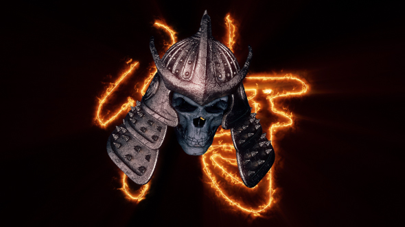 Samurai Head Helmet VJ Loop alt