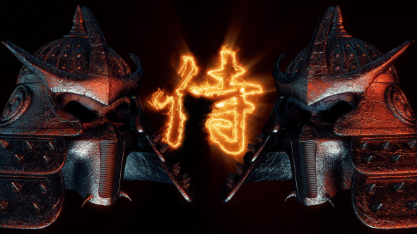 Samurai Head Helmet VJ Loop alt