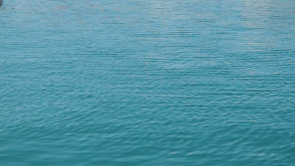 Fishing in the Mediterranean Sea Port in Spain, Cartagena.