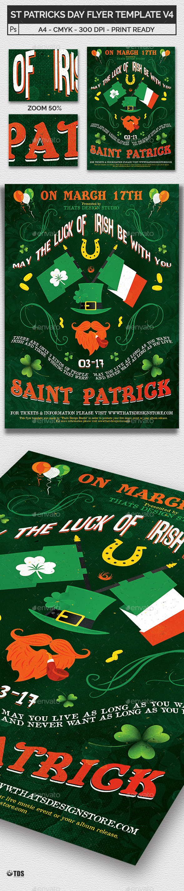 Saint Patricks Day Flyer Template V4 - Holidays Events