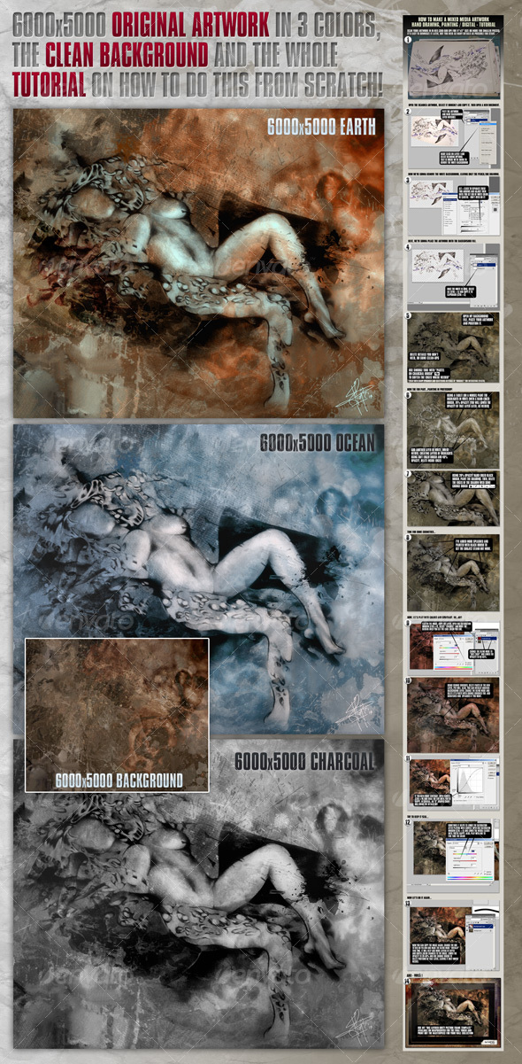 6000x5000 Original Artwork, Background & Tutorial - Miscellaneous Illustrations