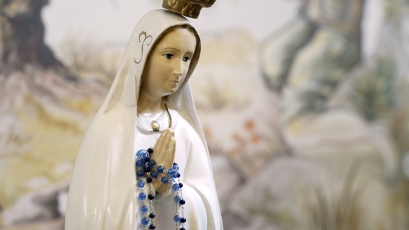 Ave Maria Statue in Church alt