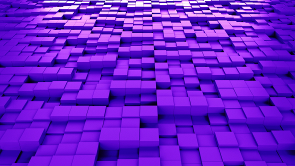 Purple Cubes Background Loopable, Motion Graphics | VideoHive