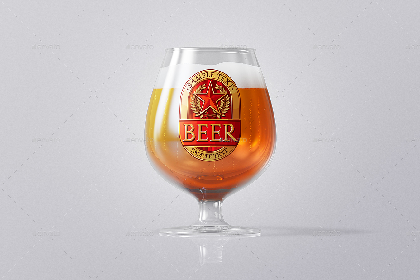 Download Beer Glass Mock-up - Snifter by Ayashi | GraphicRiver