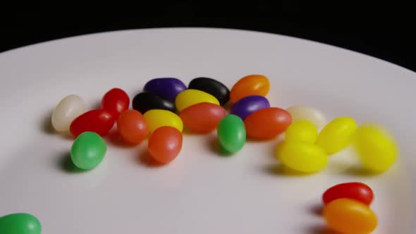 Rotating Shot of Colorful Easter Jelly Beans alt