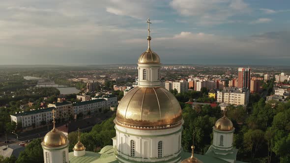 Cathedral in Penza in Russia alt