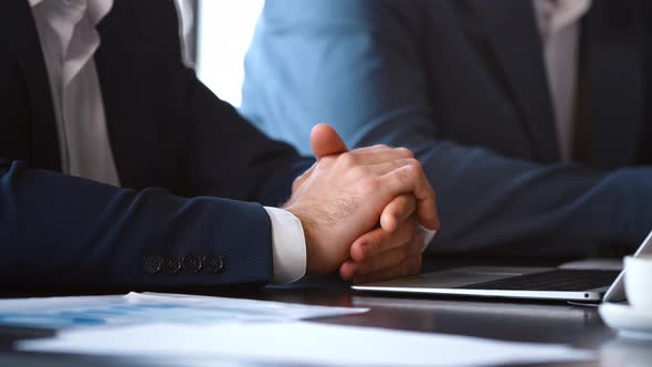 Business concept: young business people discussing projects in a loft alt