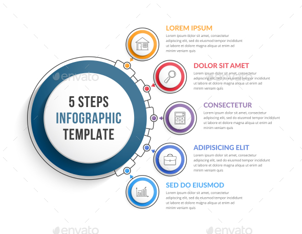 5 Steps Infographics - Infographics