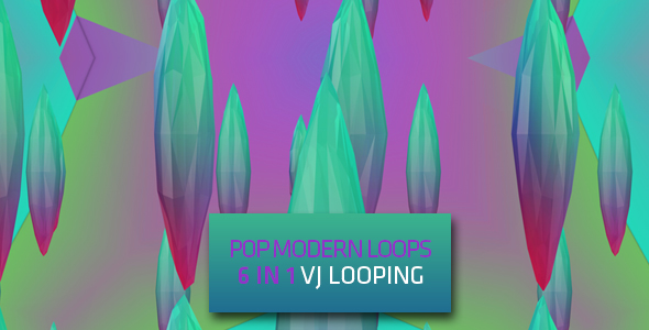 Pop Modern Loops - 6 VJ Clips