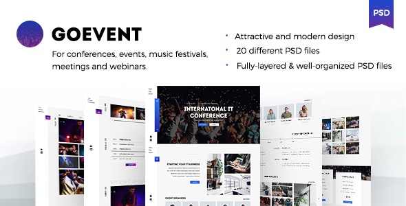GoEvent - EventsConference - ThemeForest 21184306