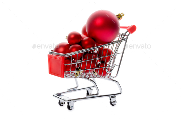 Red Christmas balls - Stock Photo - Images