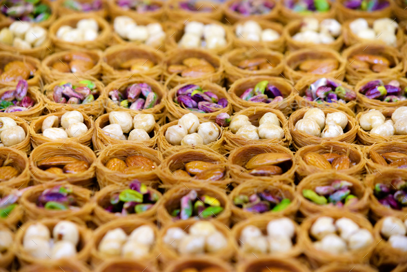 Turkish baklava assortment - Stock Photo - Images