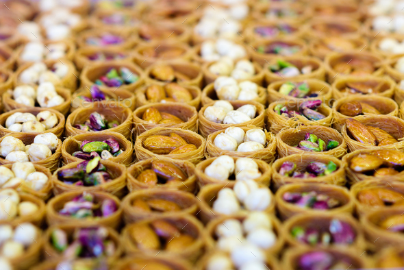 Turkish baklava assortment - Stock Photo - Images