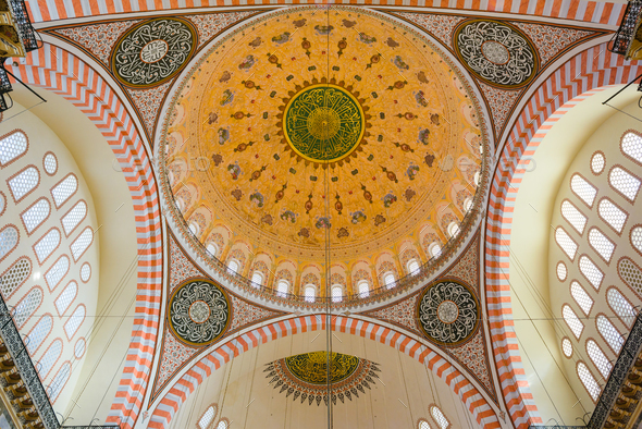 Suleymaniye Mosque Interior Detail