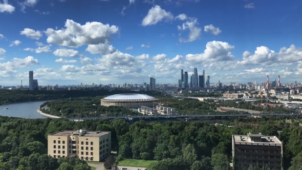 View of the Summer City of Moscow