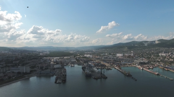 View of the Marina and Quay of Novorossiysk alt