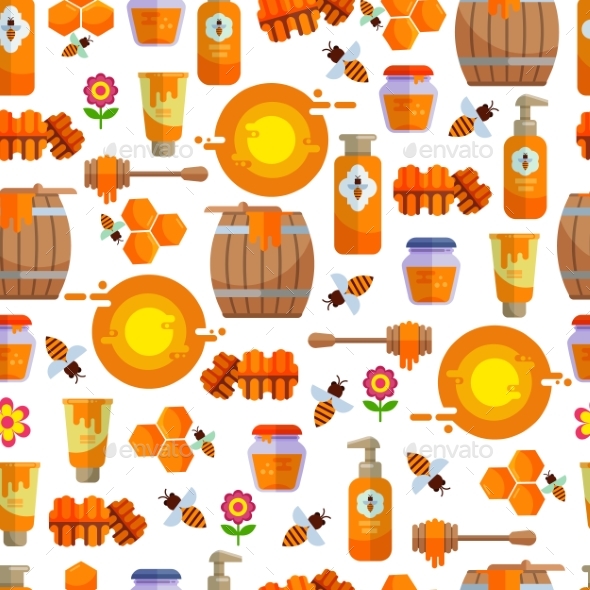 Apiary Beekeeper Vector Honey Making Farm Symbols - Nature Conceptual