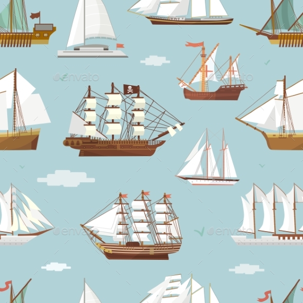 Vector Ship Boat Miniature Vessel Old Vintage - Objects Vectors