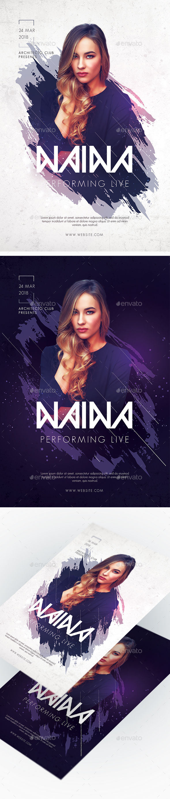 Dj Artist Party Flyer - Clubs & Parties Events