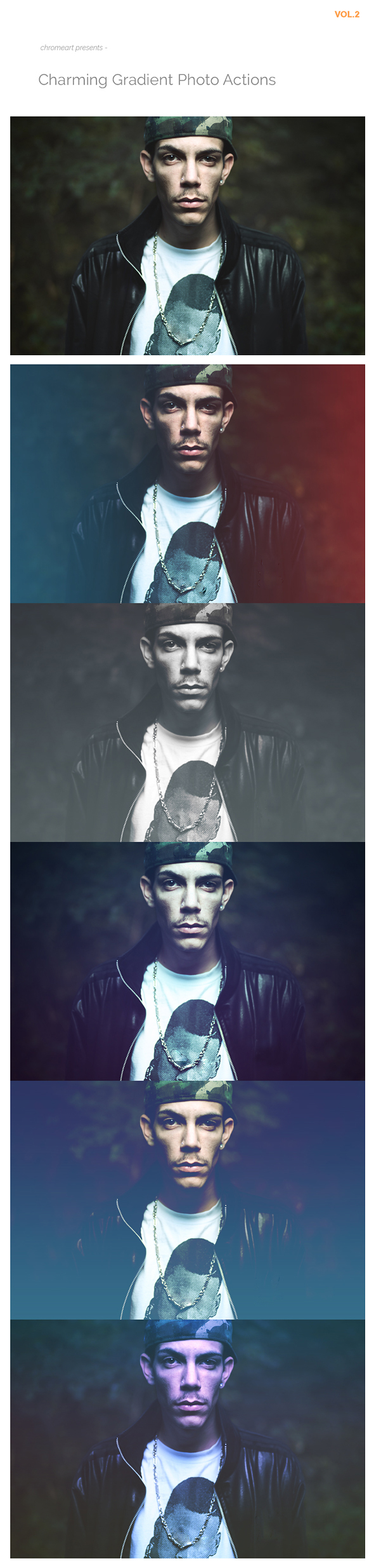 5 Charming Gradient Actions V.2 - Photo Effects Actions