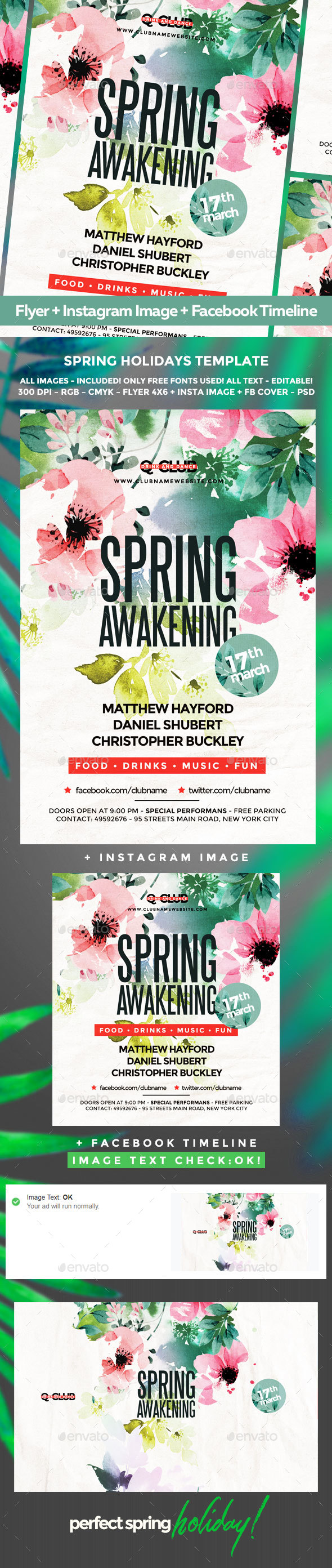 Spring Flyer - Clubs & Parties Events