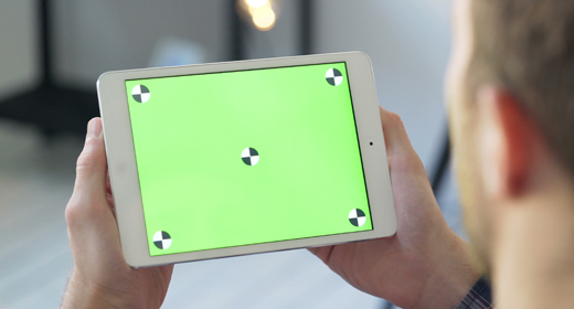 Touch Green Screen People and Technology