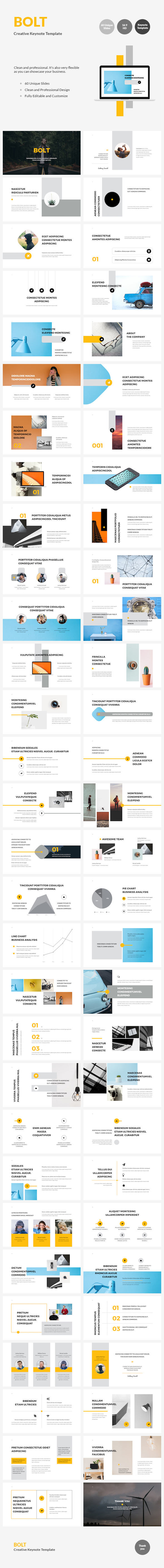 BOLT - Creative Keynote Template - Business Keynote Templates
