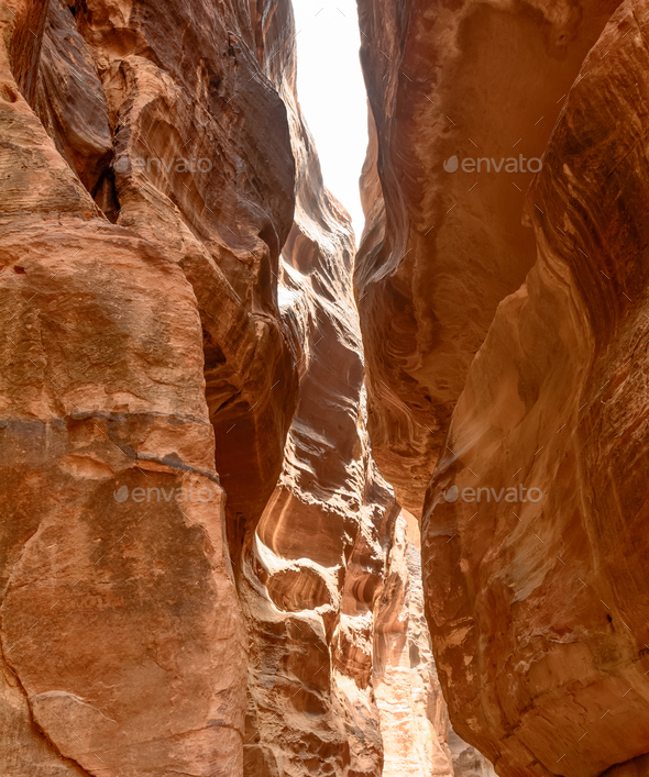 the narrow canyon - Stock Photo - Images