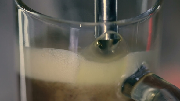 Bartender Pouring Draft Beer in the Pub