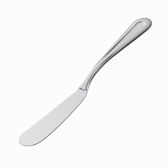Butter Spreader Knife Cutlery 3D model - 3DOcean Item for Sale