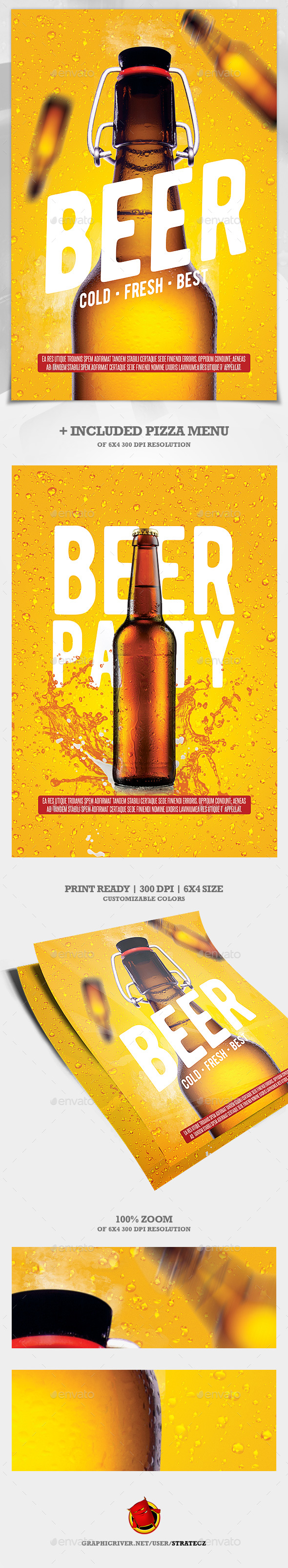 Beer Flyer / Beer Party Flyer - Flyers Print Templates