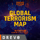 Global Terrorism Map 4K/Politics and Economic Presentations/ World Terror Infographic/ Bomb &amp; Weapon - VideoHive Item for Sale