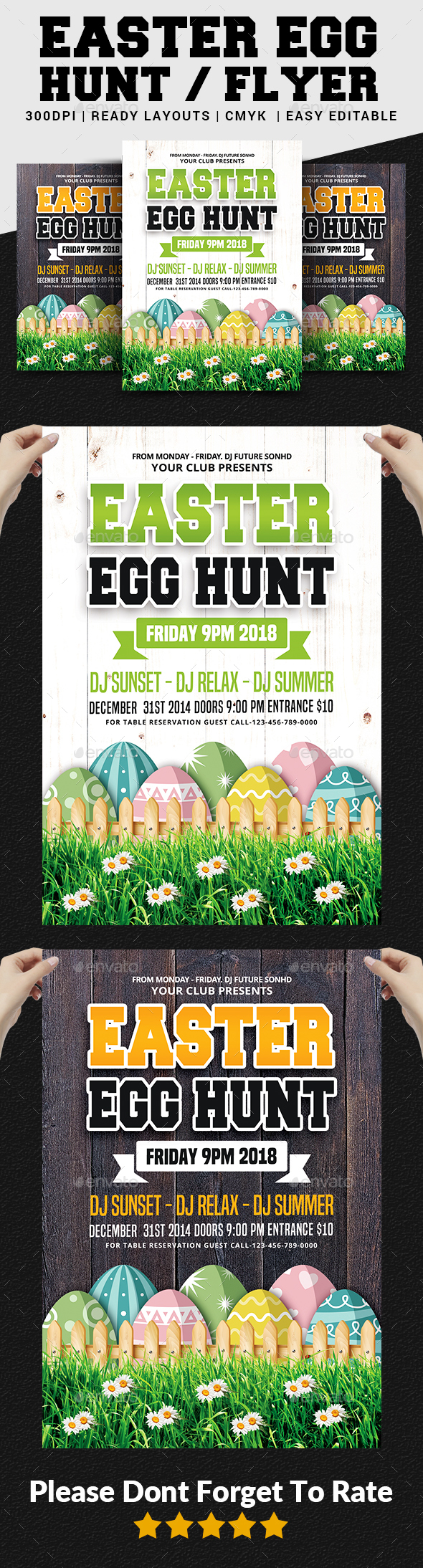 Easter Egg Hunt Flyer - Events Flyers