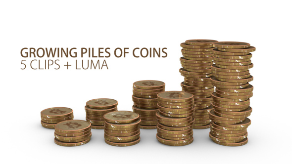 Growing and Falling Piles of Coins