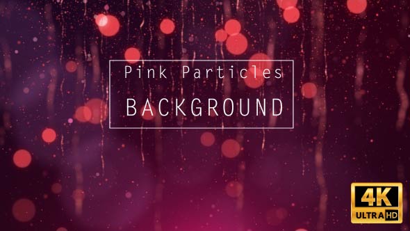 Pink Glittering Particles Background