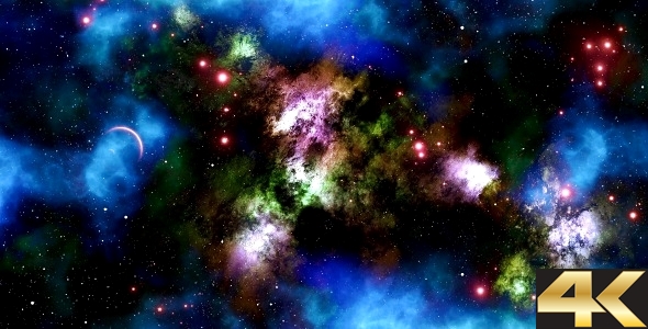 Flying Through Space Nebula alt