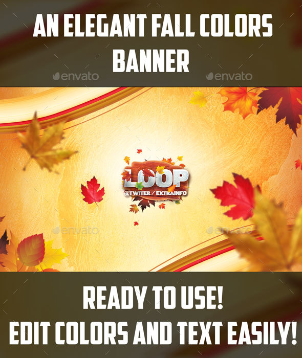 Elegant Fall Pallete Cover - Social Media Web Elements