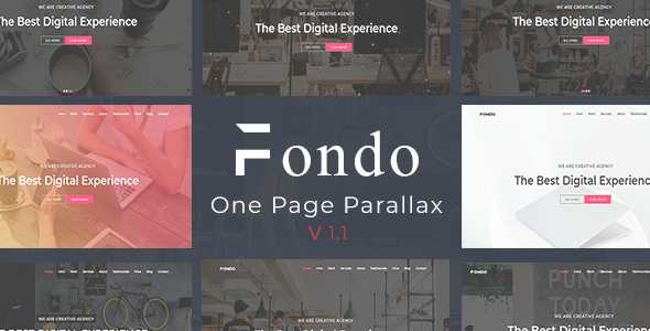 Fondo - Multipurpose One Page Parallax by H-Coder7