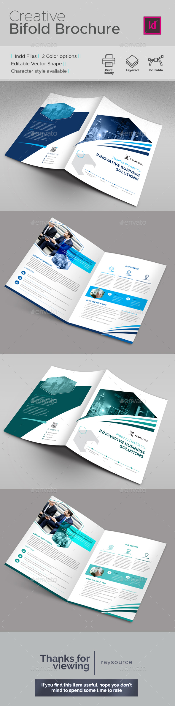 Creative Bifold Brochure - Brochures Print Templates