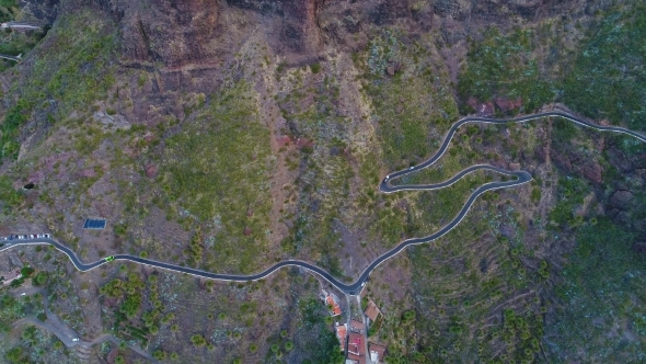 Winding Road Near Masca Gorge